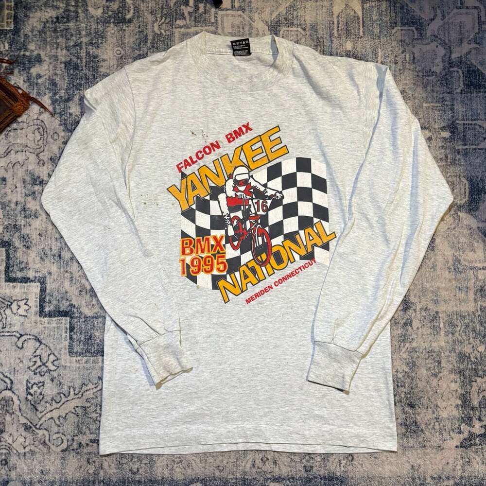 Fruit of the Loom Falcon BMX 1995 Yankee National Long Sleeve Shirt Size M